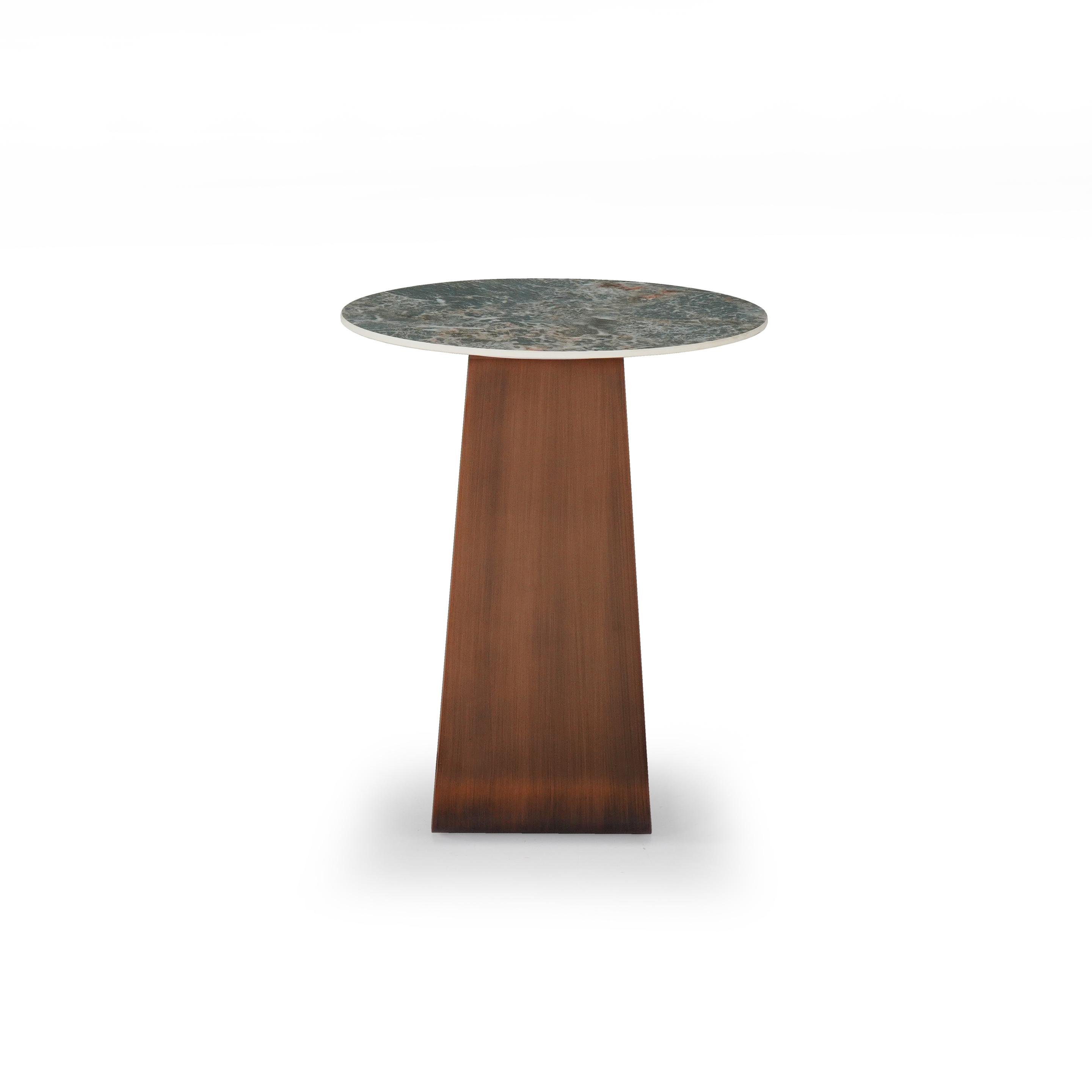 Buy Fuji Dual Tone Composite Marble Side & End Table at Durian