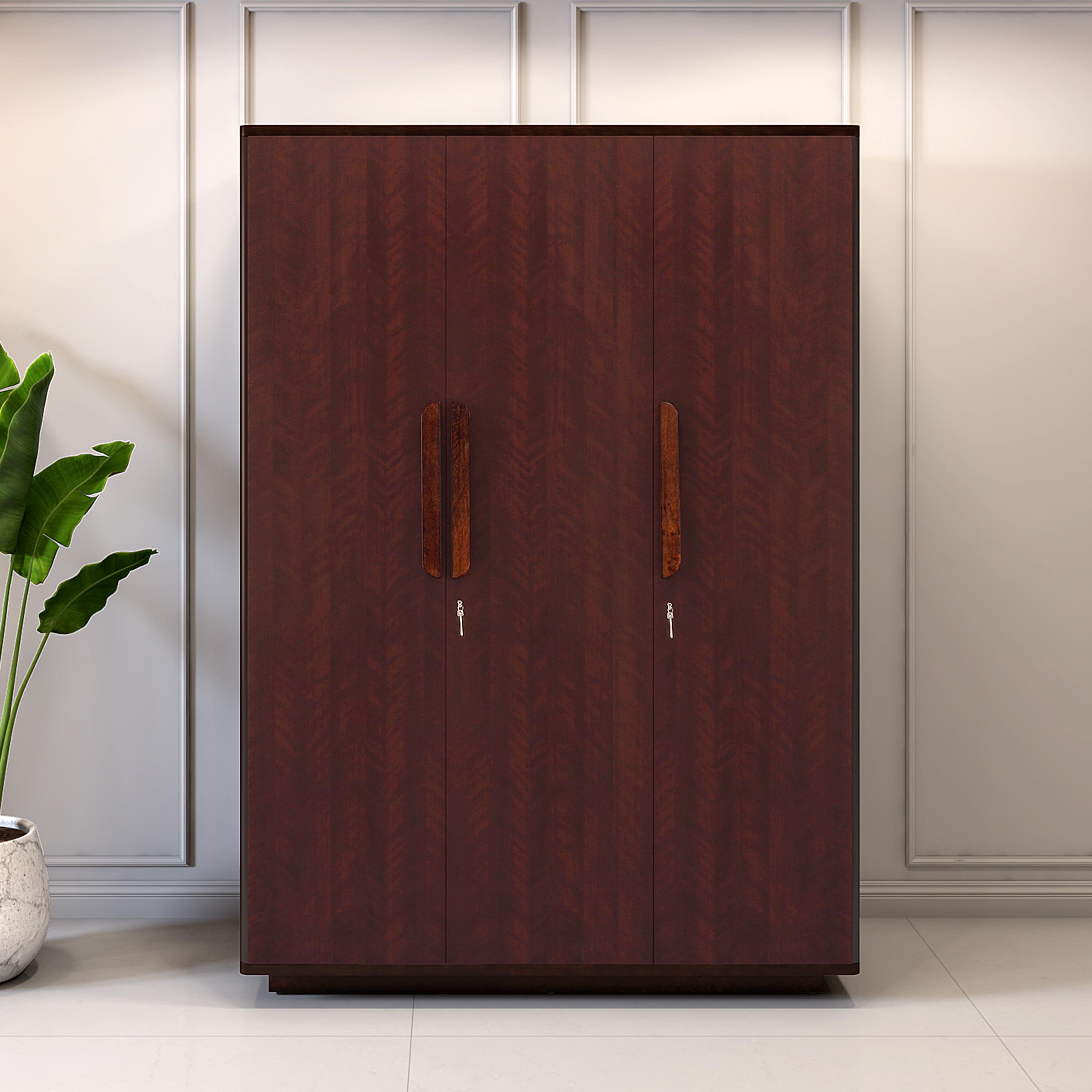 Bolton 3 Door Wardrobe in Omaha Cherry Finish