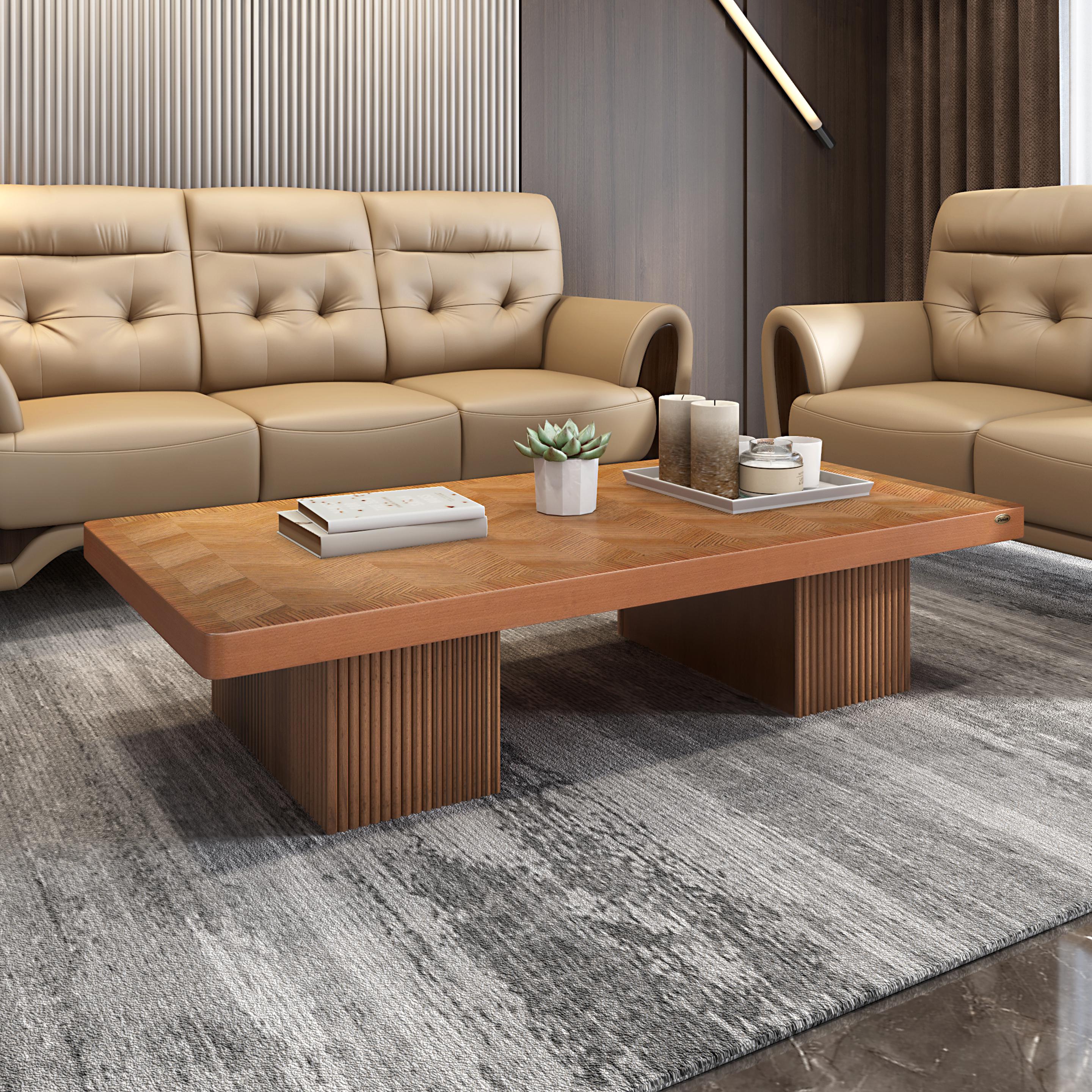 Buy Pearson Brown Veneer Solid Wood Coffee & Center Table Online