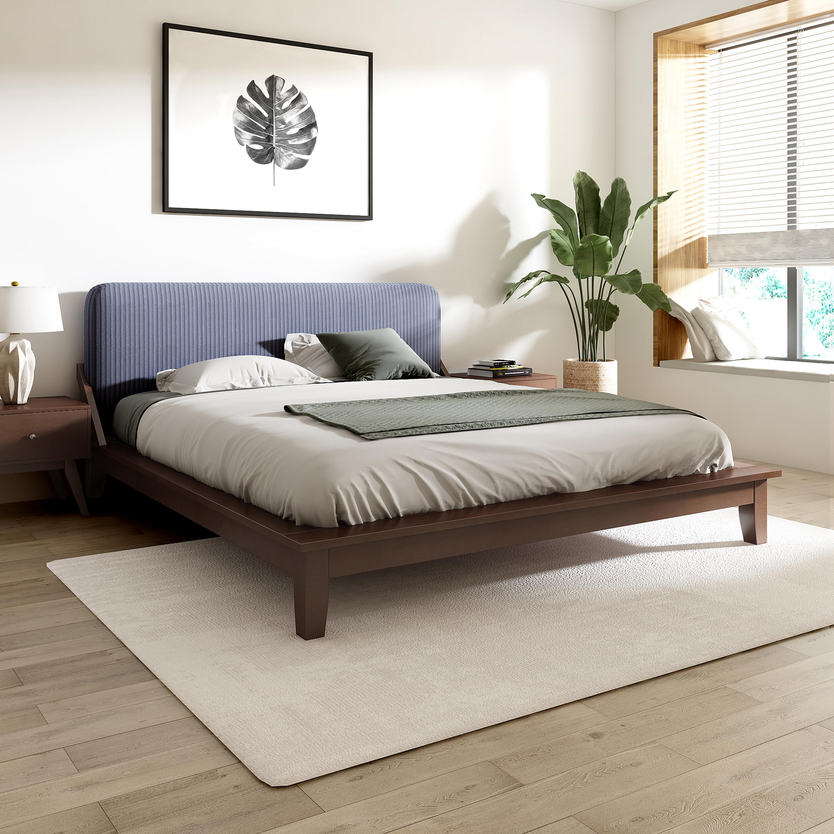 Edmund Upholstered Low-Profile Queen Size Bed