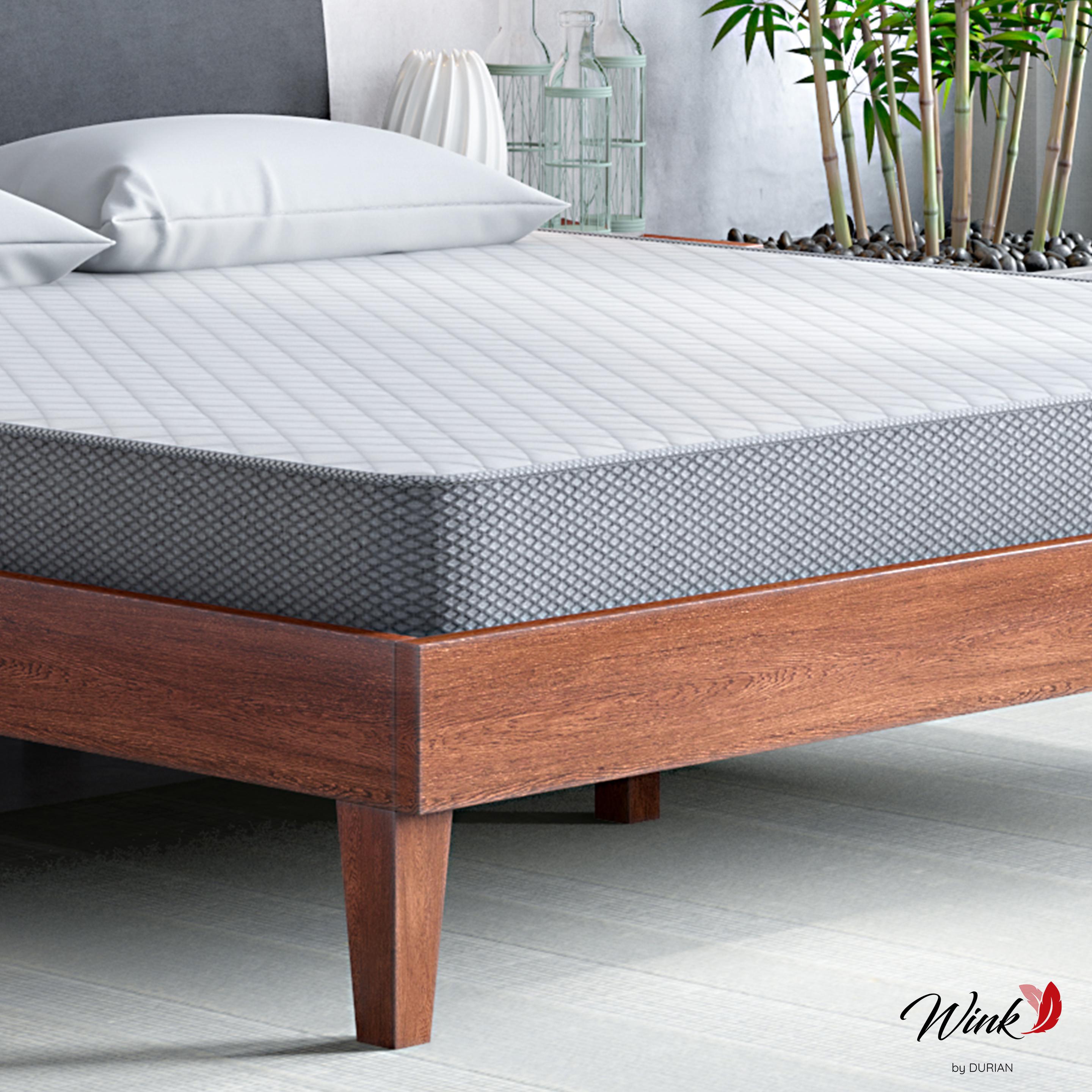 Buy Wink Ortho White Fabric Queen Size Bed Mattress Online at Durian