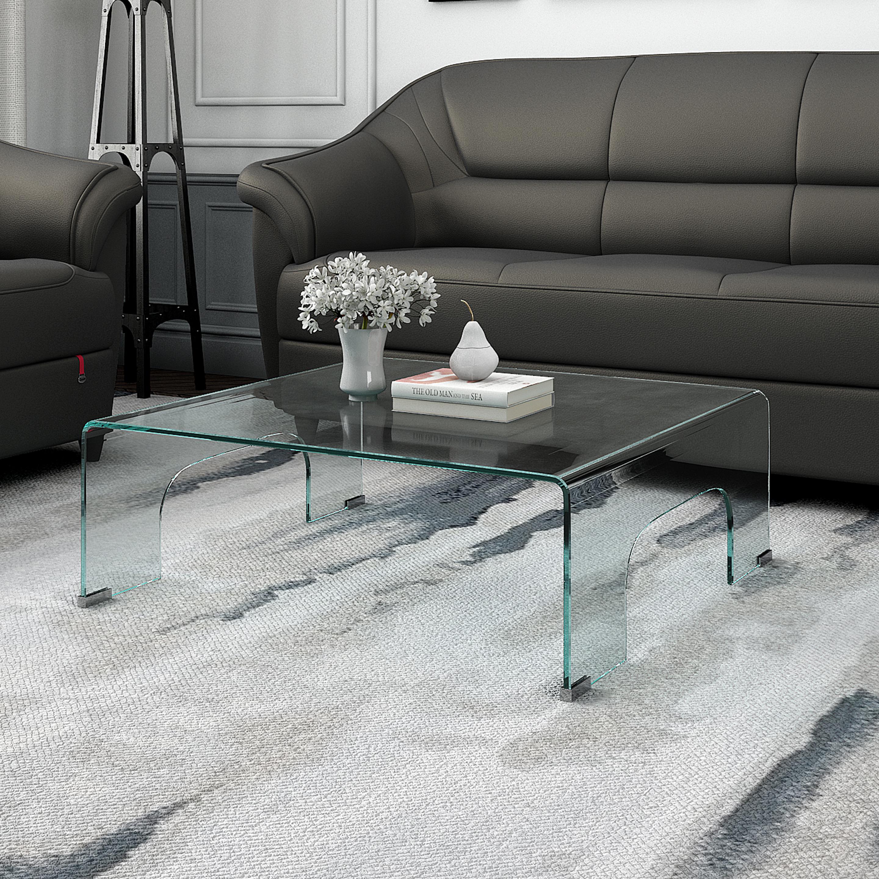 Merida Bent Glass Coffee Table