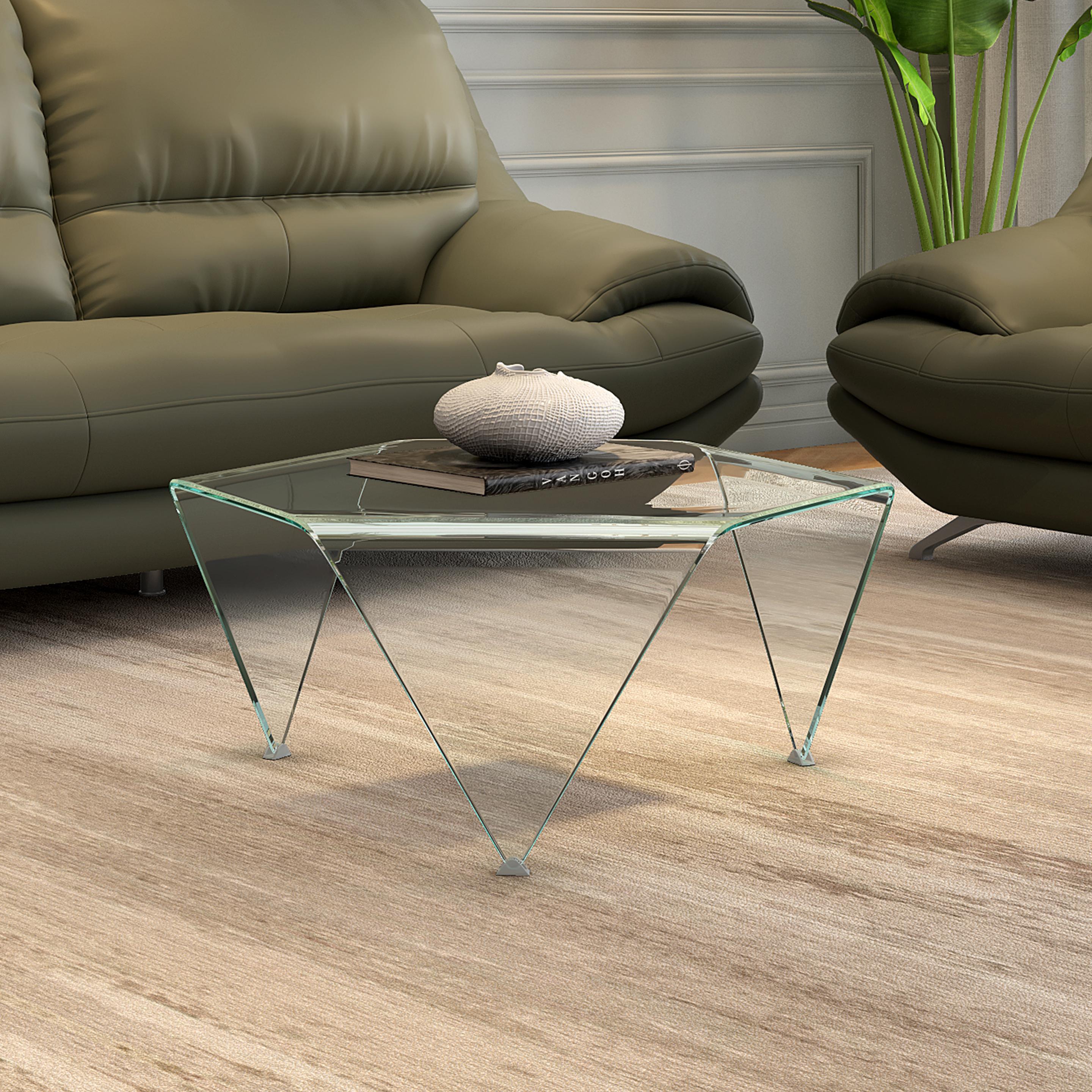 Dune Bent Glass Coffee Table
