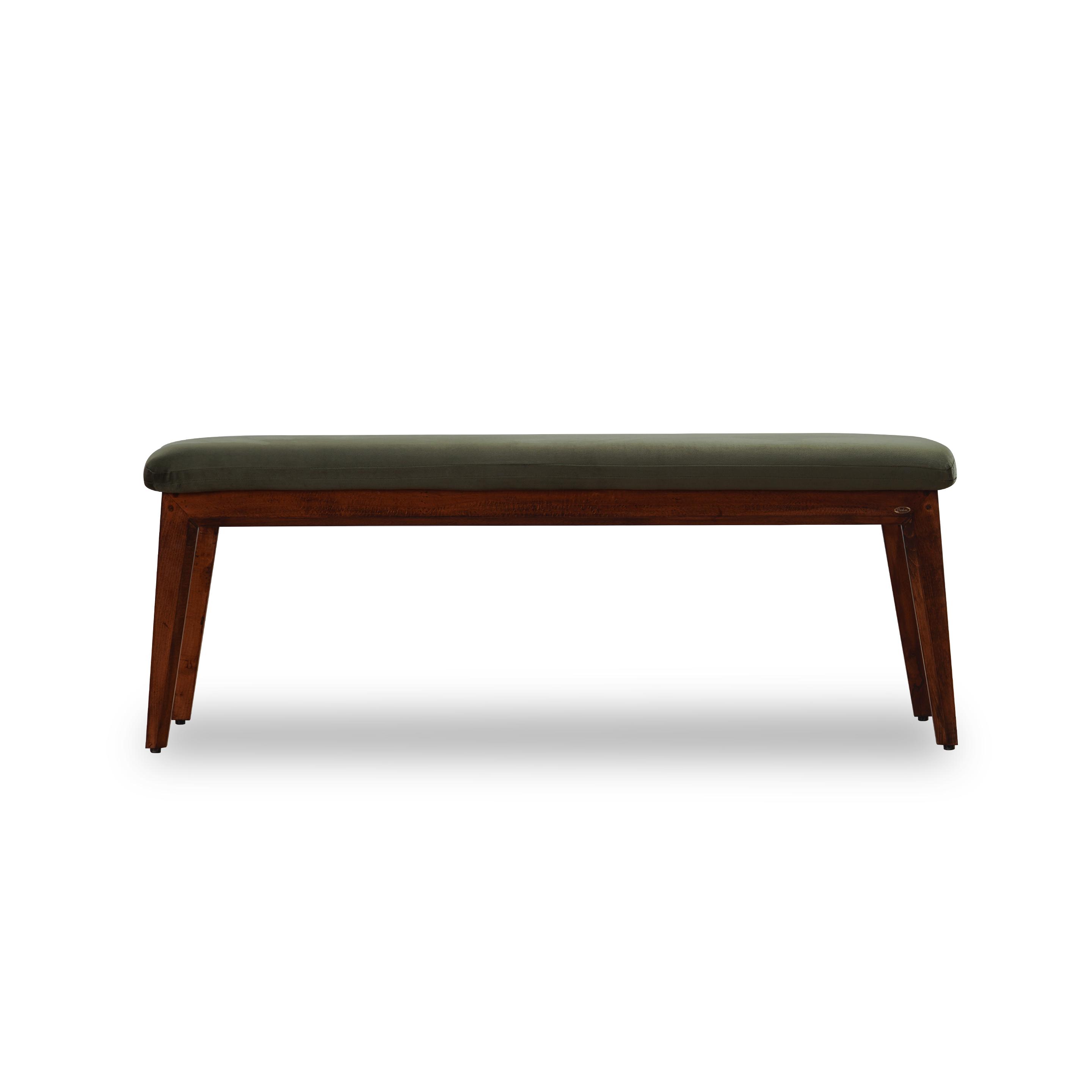 Buy Florence Brown Solid Wood One Seater Bench Online At Durian