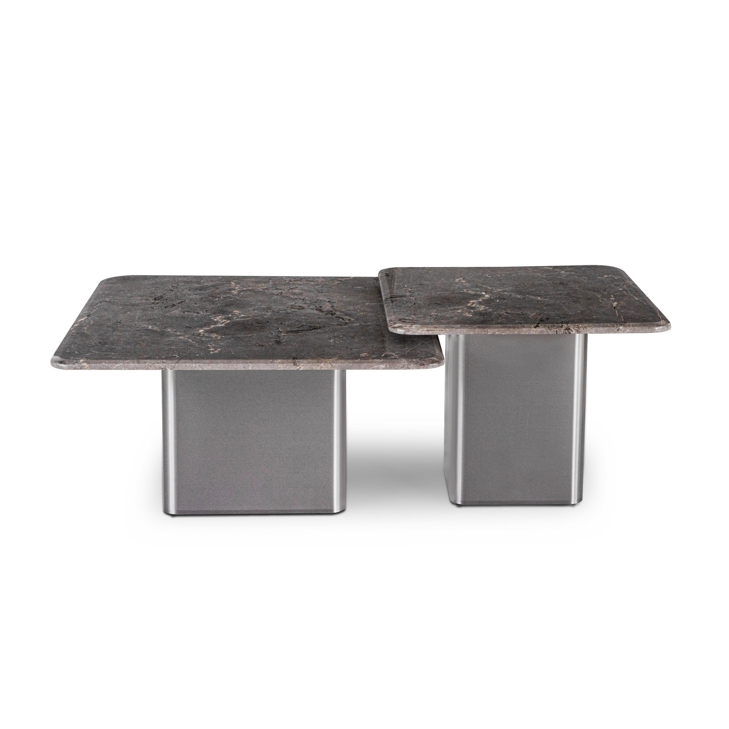 Buy Munich Grey Composite Marble Coffee & Center Table @ Durian