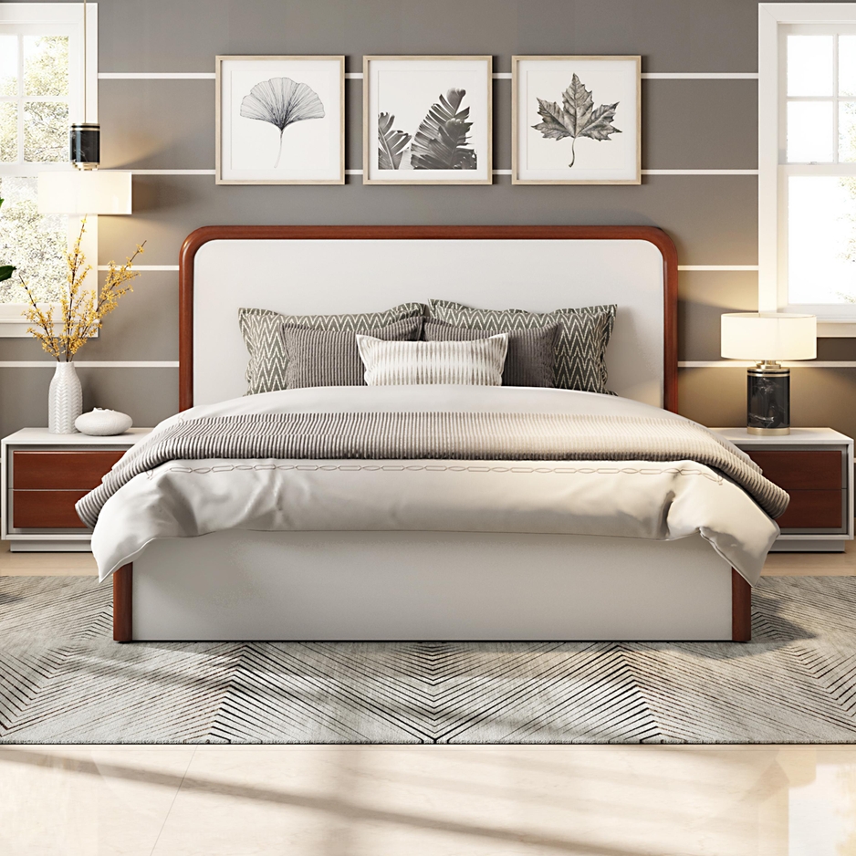 Magnolia Queen Size Bed in Two Tone Finish - Image 1
