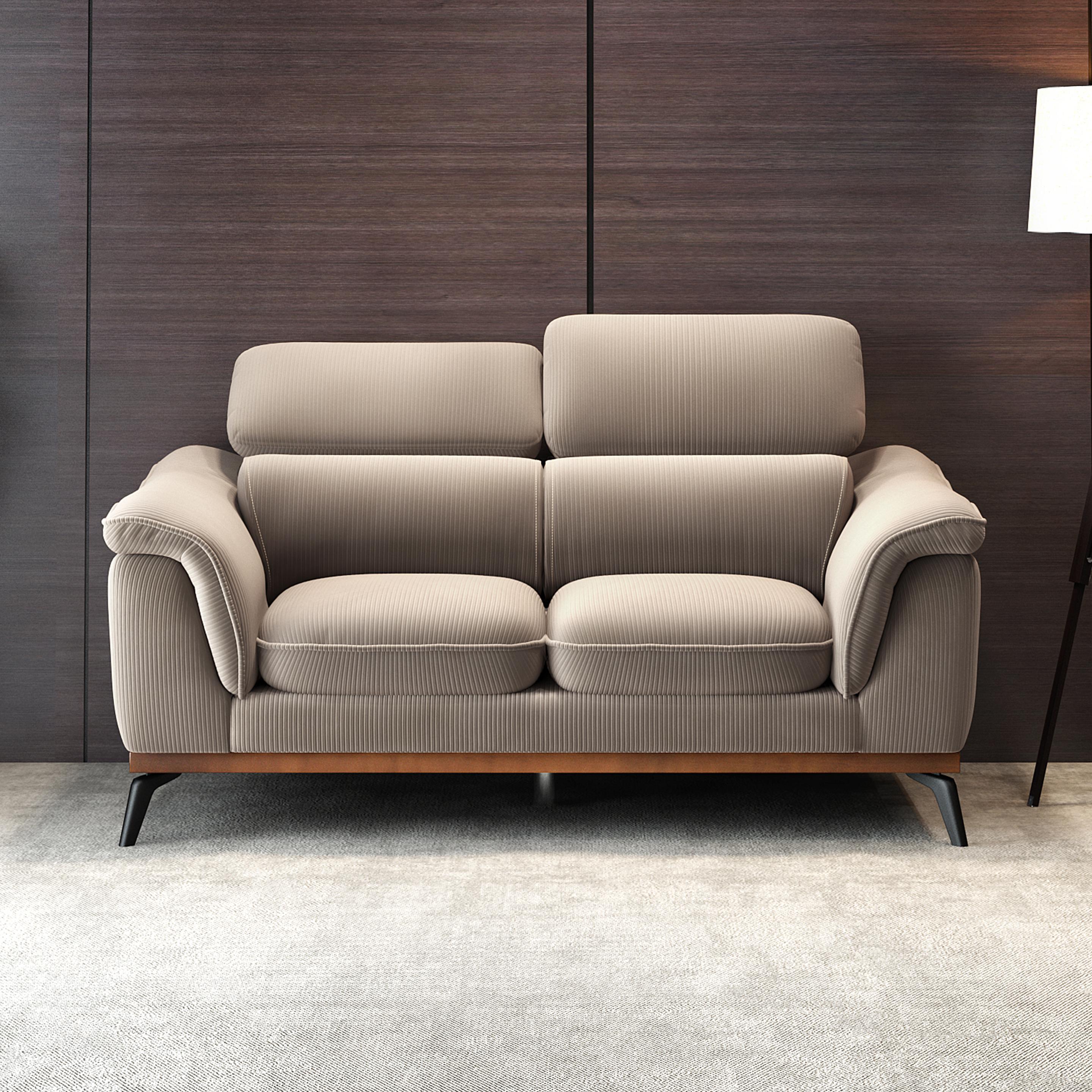 Somerset Corduroy 2 Seater Sofa with Adjustable Headrest