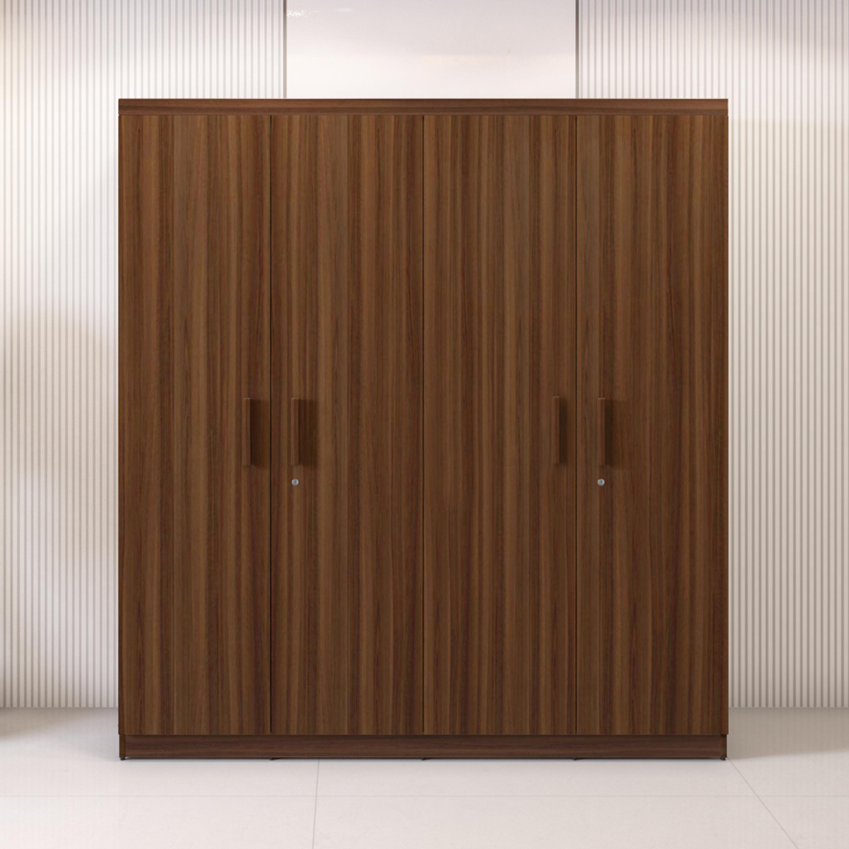 Salvador 4 Door Wardrobe in  Walnut Finish