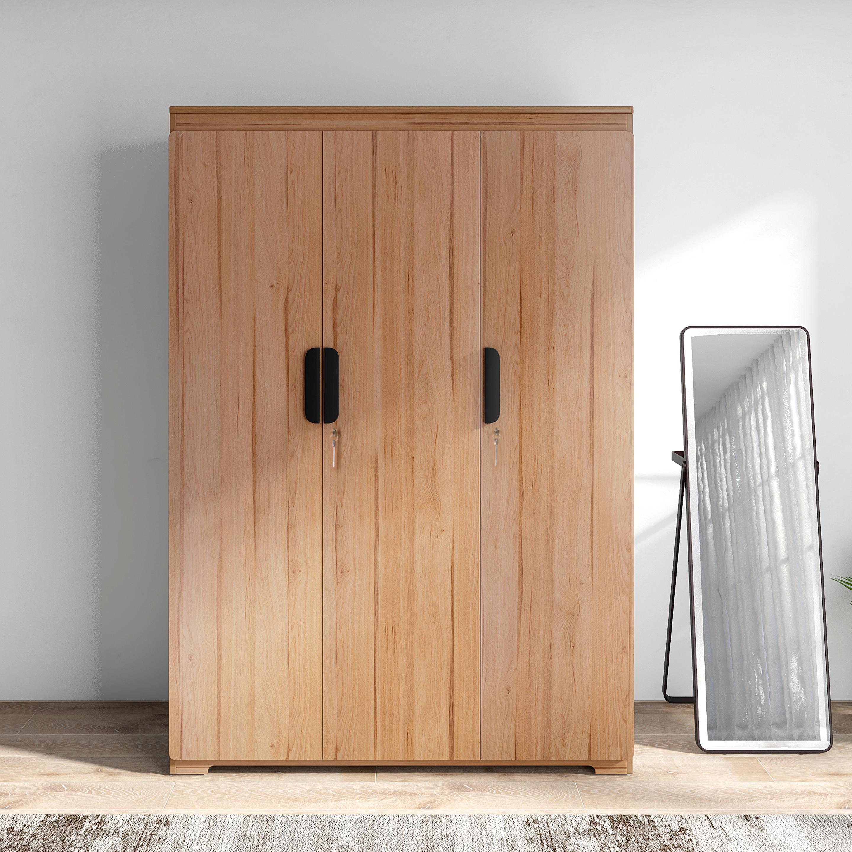 Vienta 3 Door Wardrobe in Brentwood Oak Finish