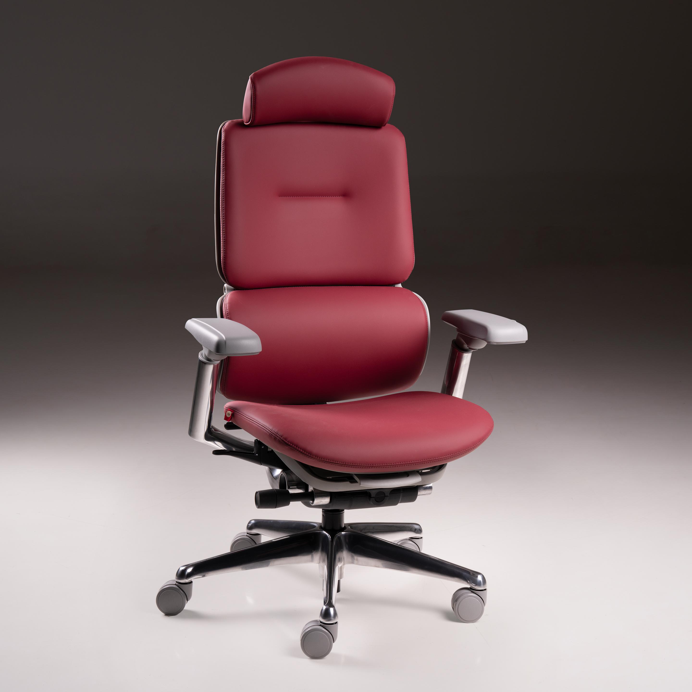 Magnum Ace- Leatherette Signature Chair in Burgundy Red