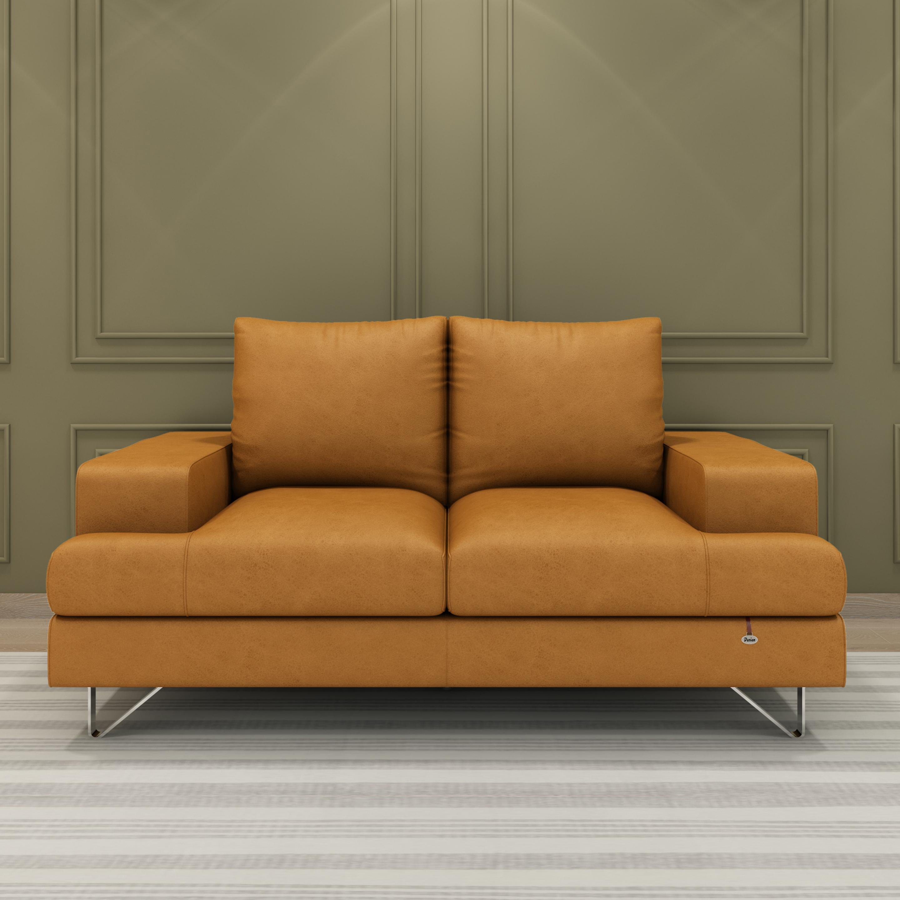 Buy Benjamin 2 Seater leatherette Sofa with Adjustable Backrest