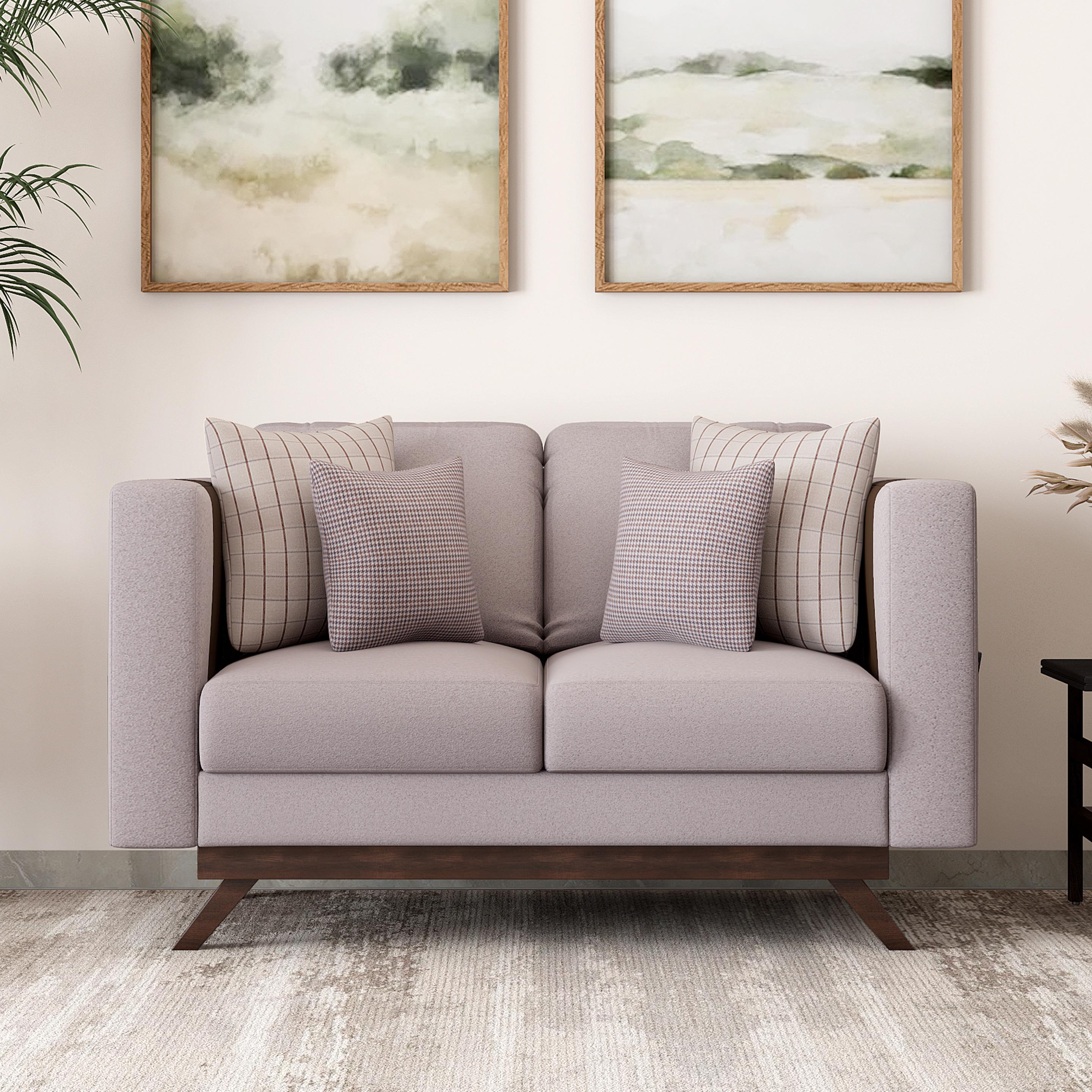 Rubik Velvet 2 Seater Sofa in Smokey