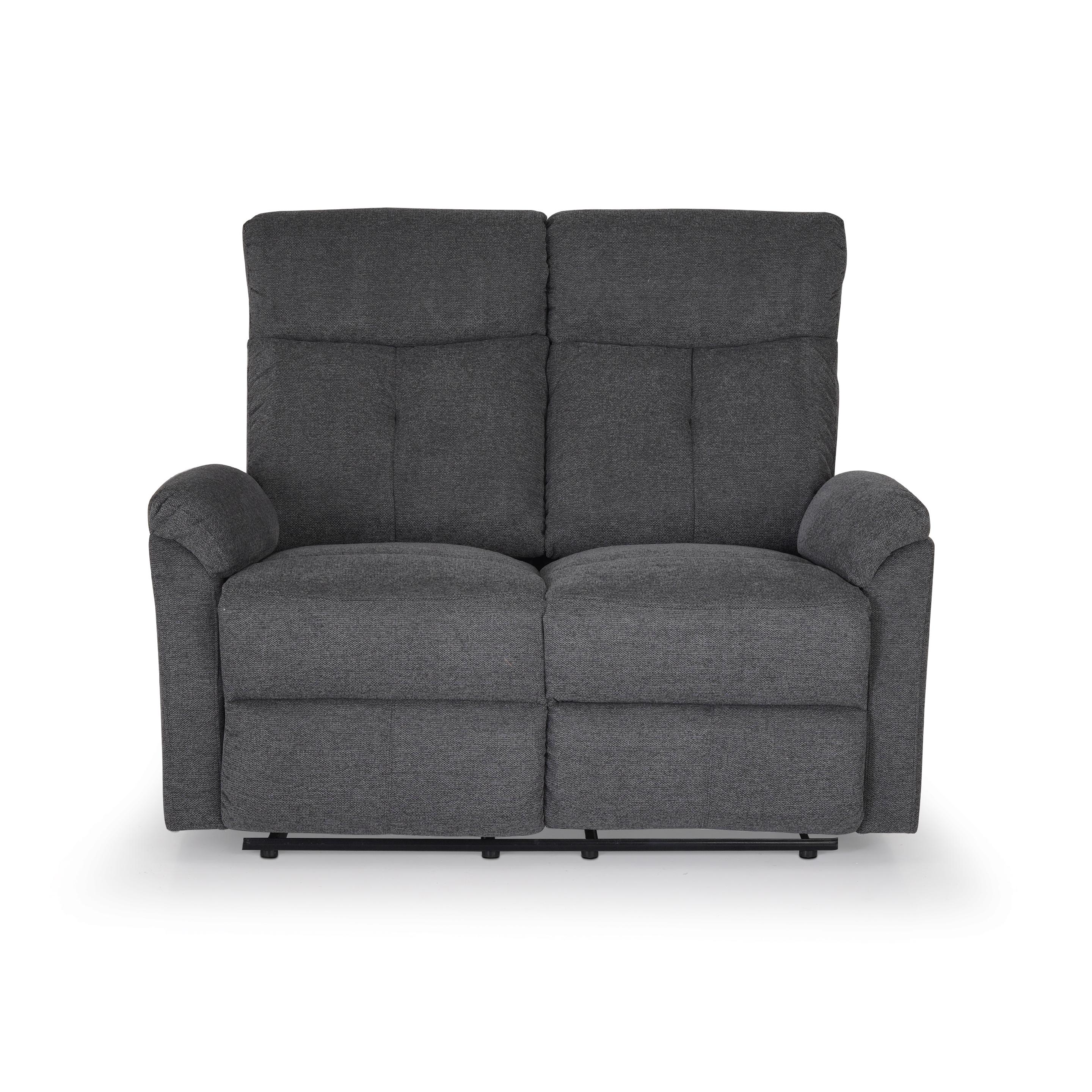 Buy Jensen Dark Grey Two Seater Fabric Recliner Online at Durian