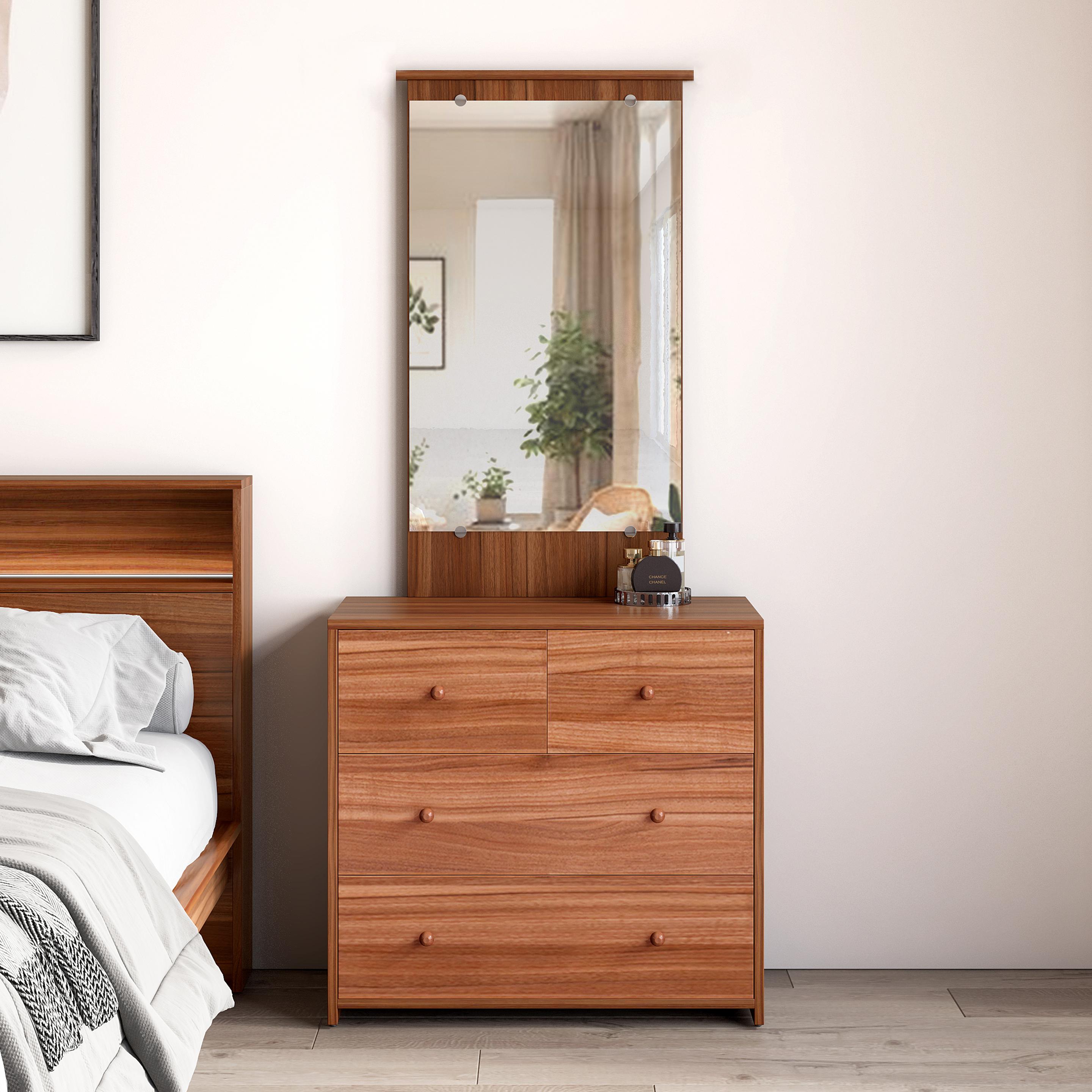 Alister Dressing Table in Walnut Finish