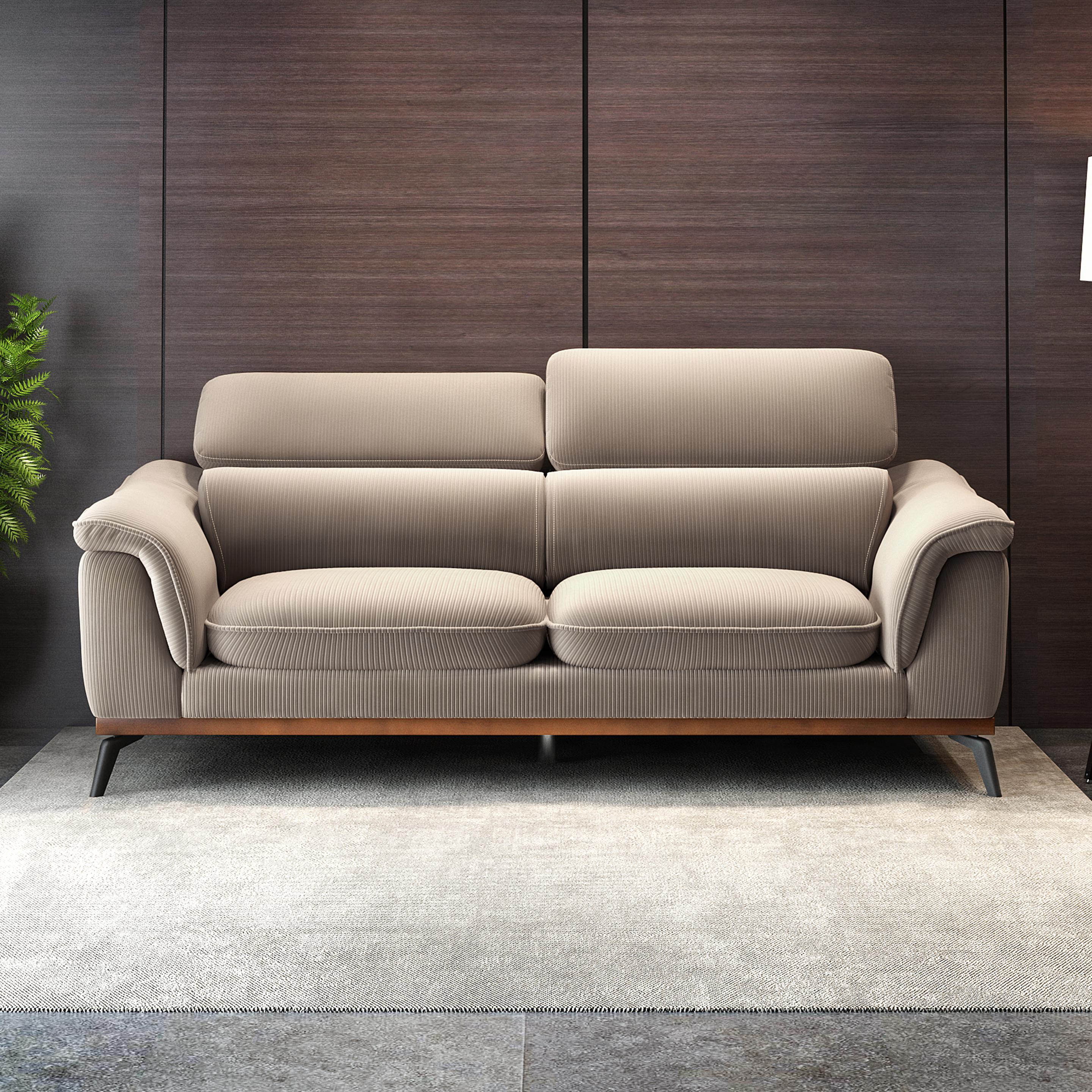 Somerset Corduroy 3 Seater Sofa with Adjustable Headrest