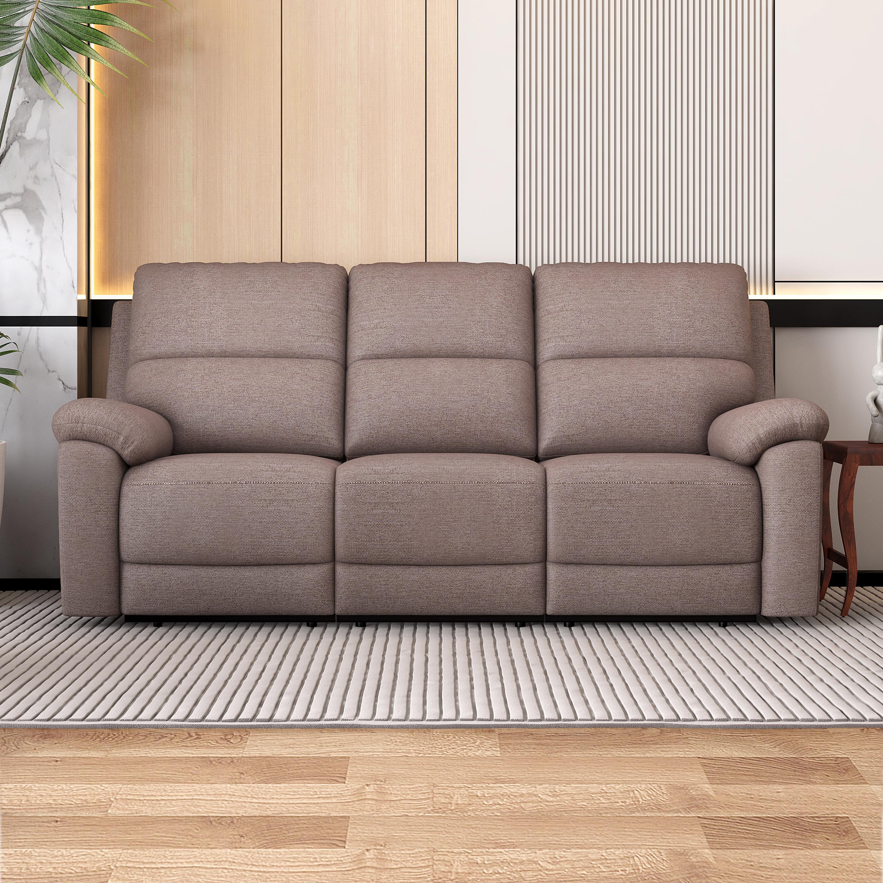 Gabriel Chenille 3 Seater Reclining Sofa with Drop Down Tray