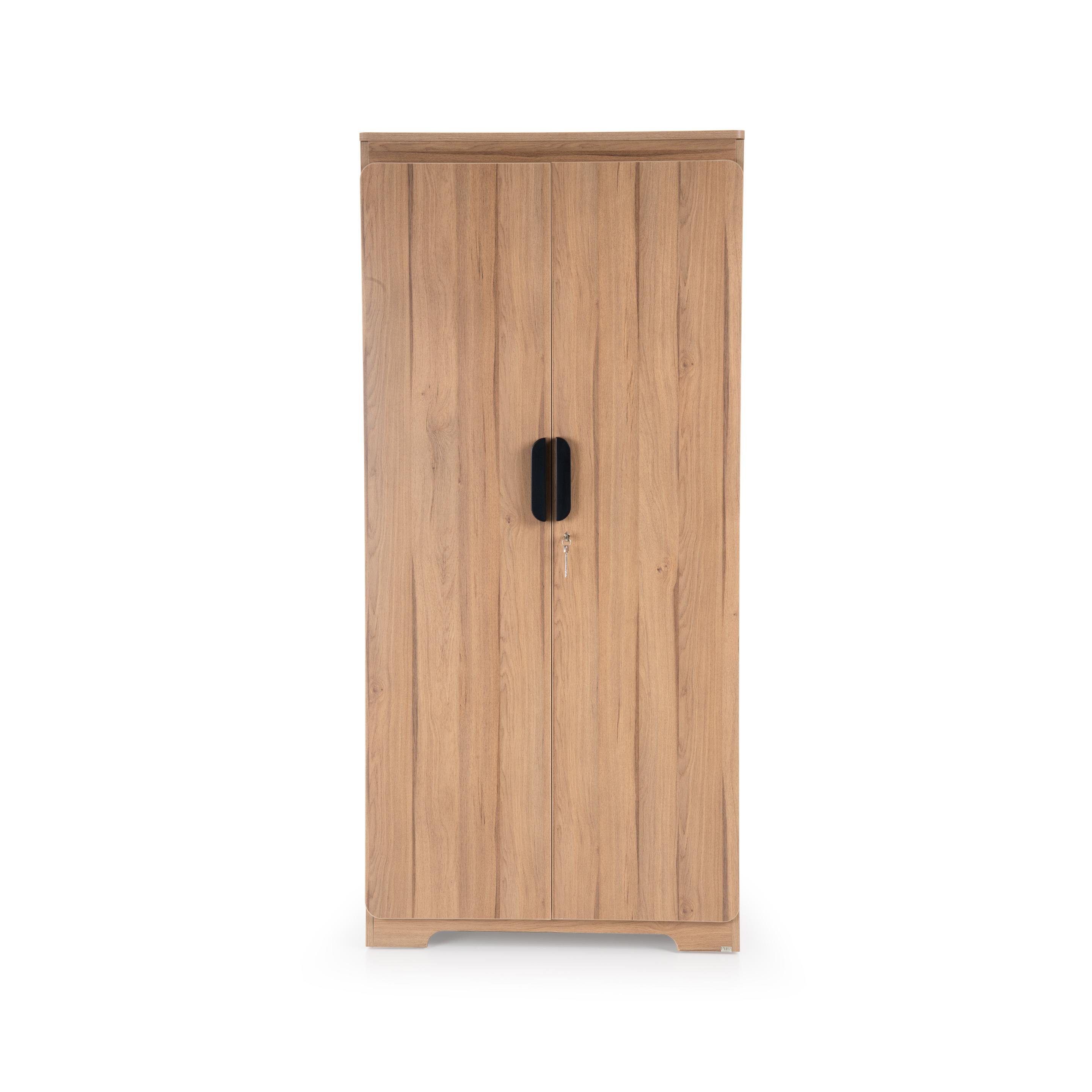 Buy Vienta Brentwood Oak Engineered Wood 2 Door Wardrobe @ Durian