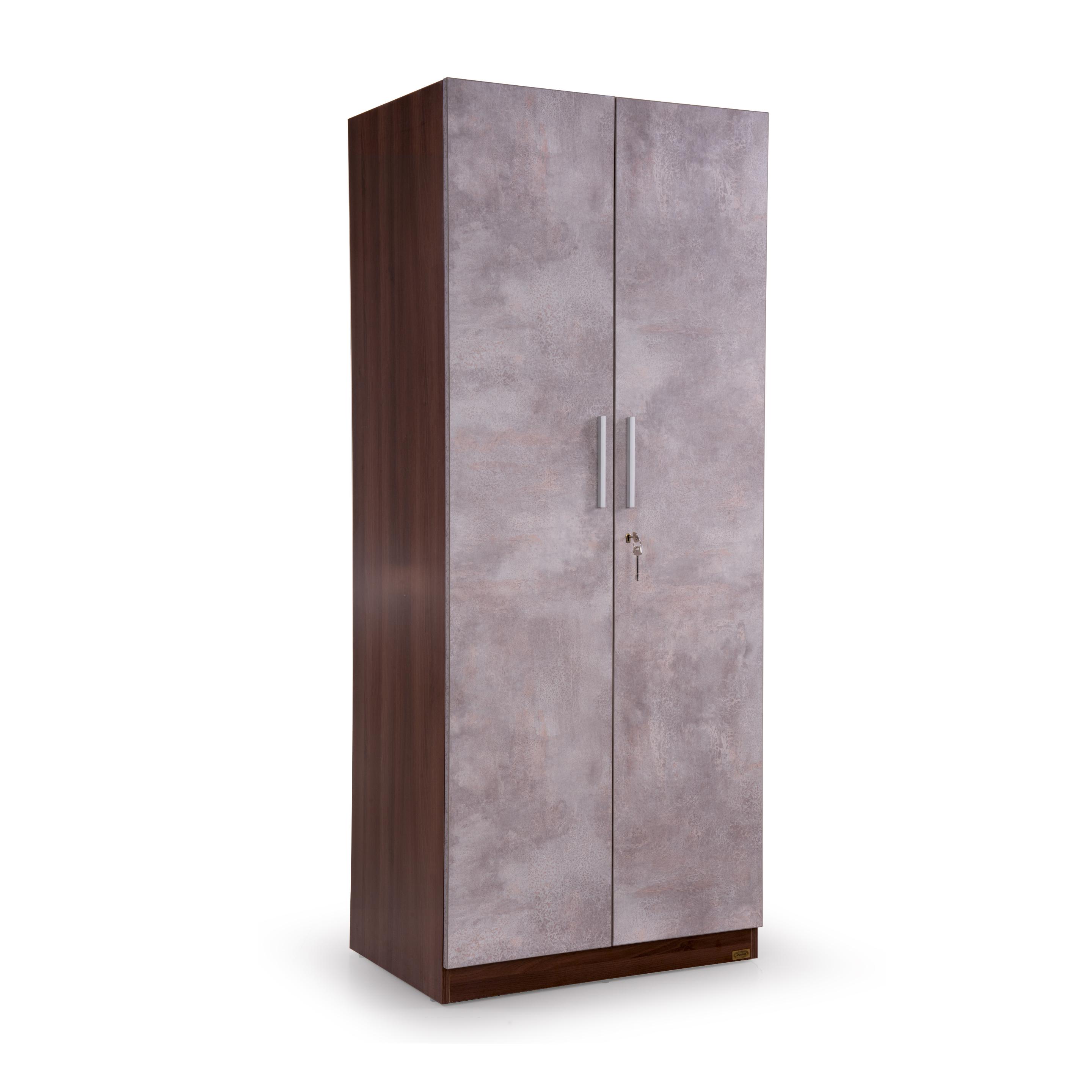 Claudia 2 Door Wardrobe in Dark Acacia Finish