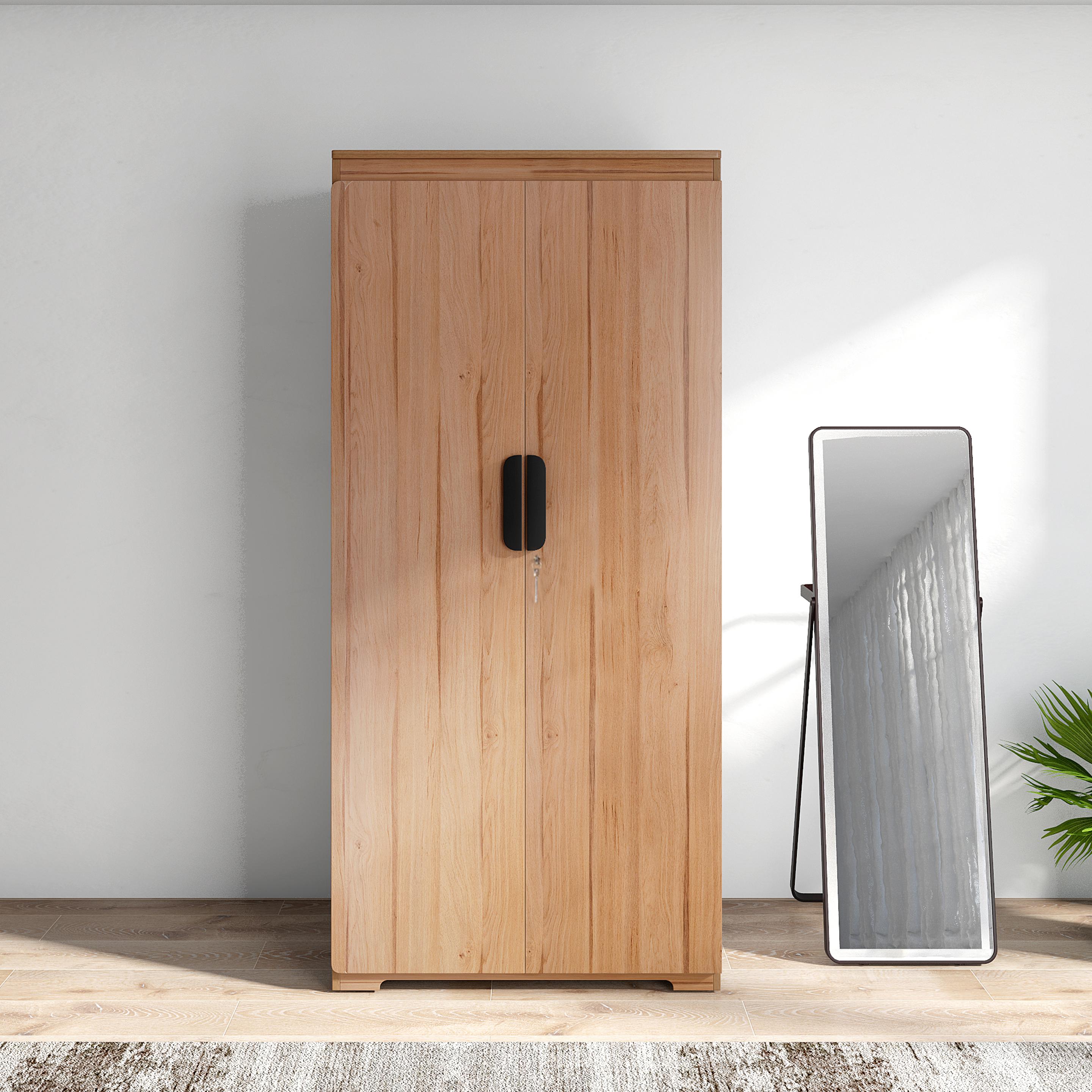 Buy Vienta Brentwood Oak Engineered Wood 2 Door Wardrobe @ Durian