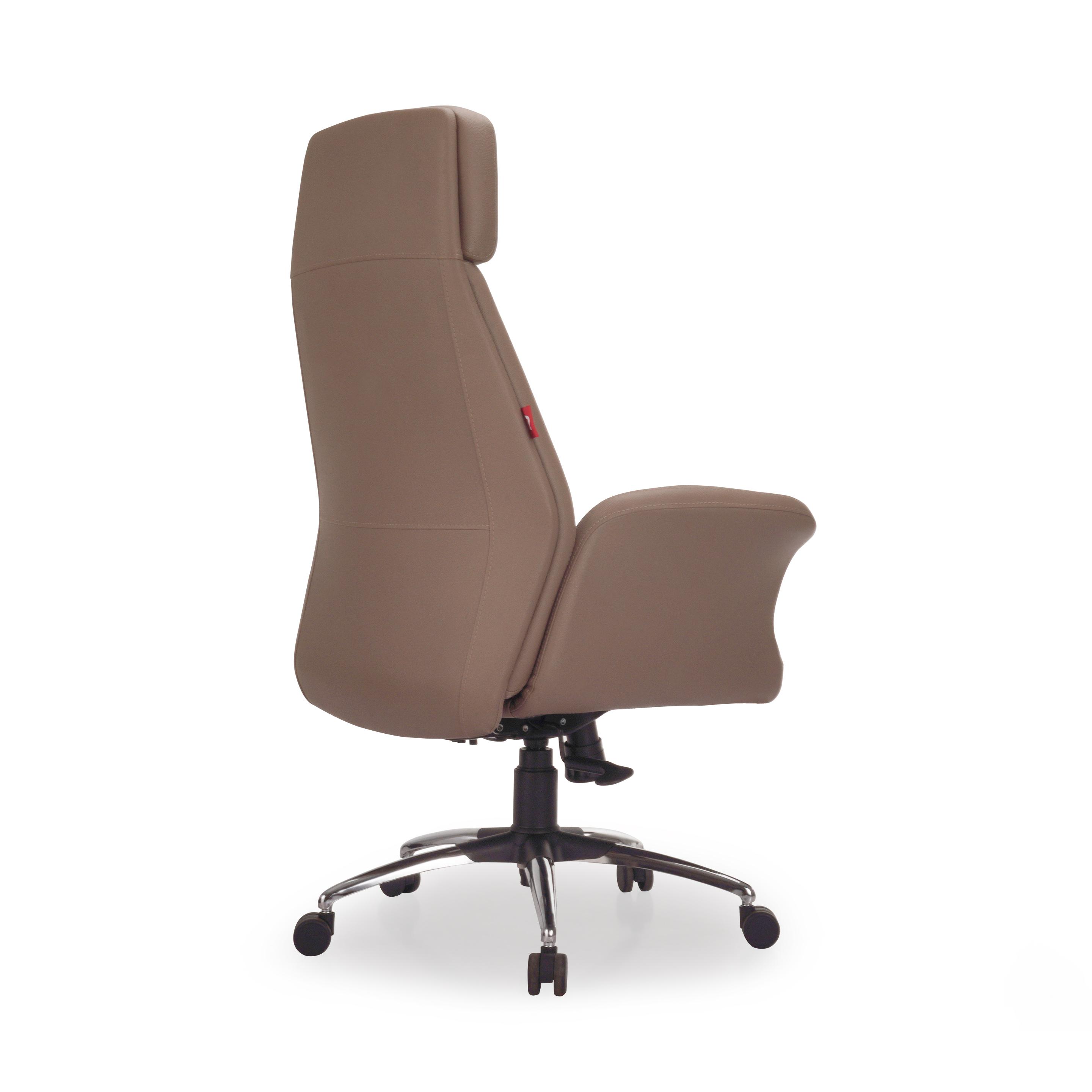 Buy Straton Brown Leather High Back Director Chair at Durian