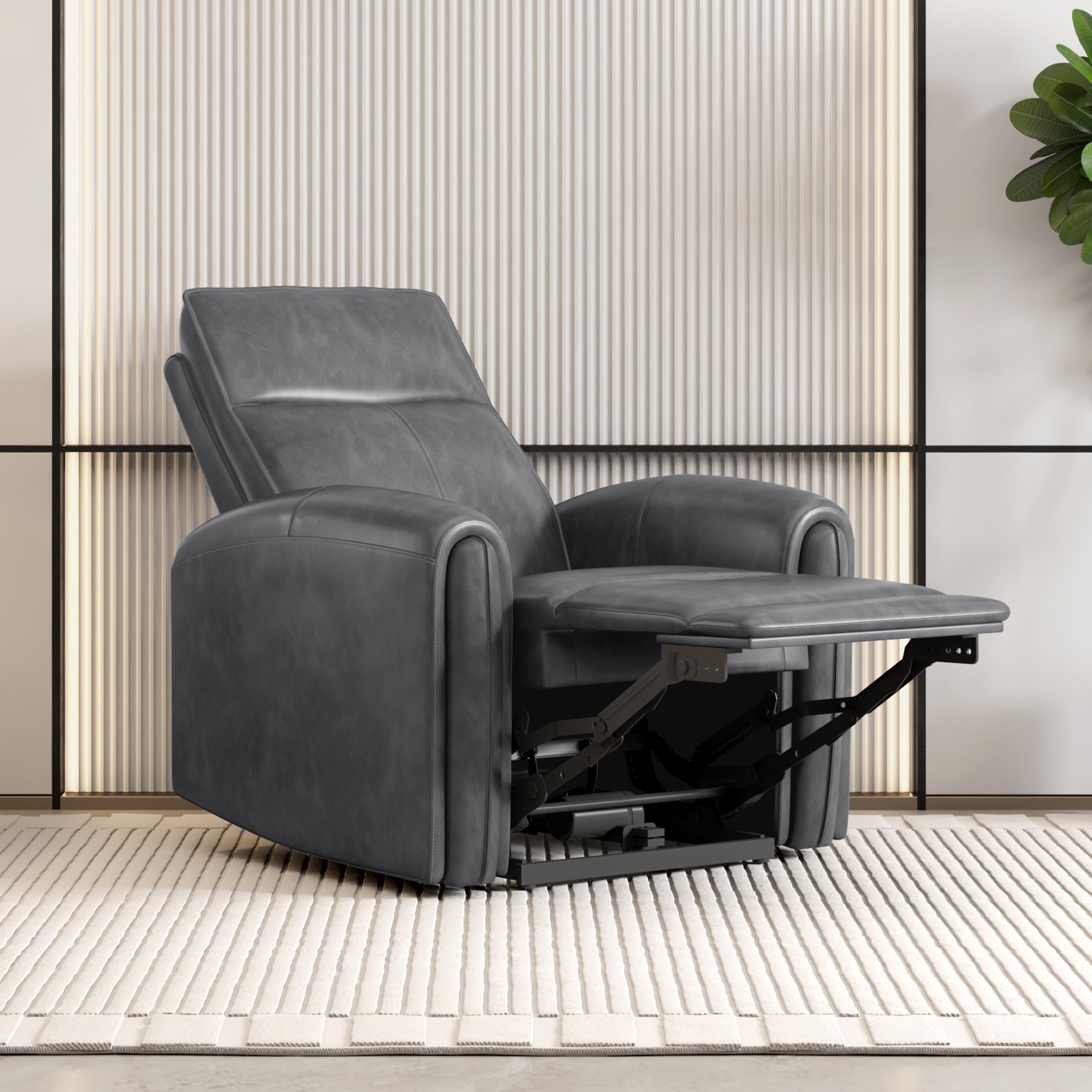 Venezia Leather 1 Seater Power Recliner with Charging Ports