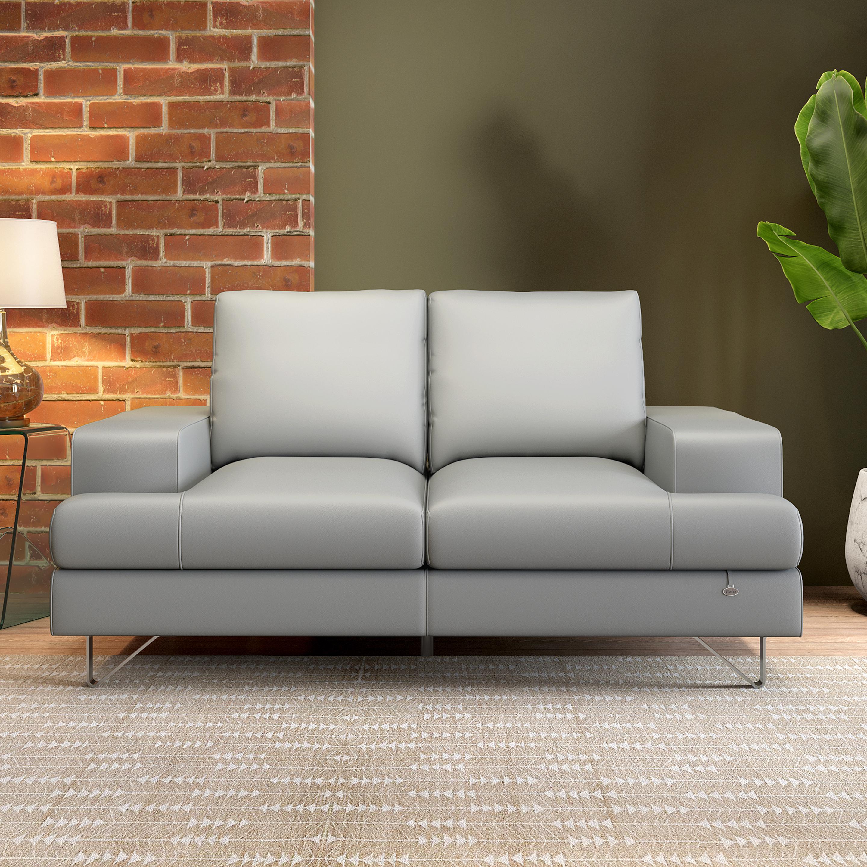 Benjamin Leatherette 2 Seater Sofa with Adjustable Backrest