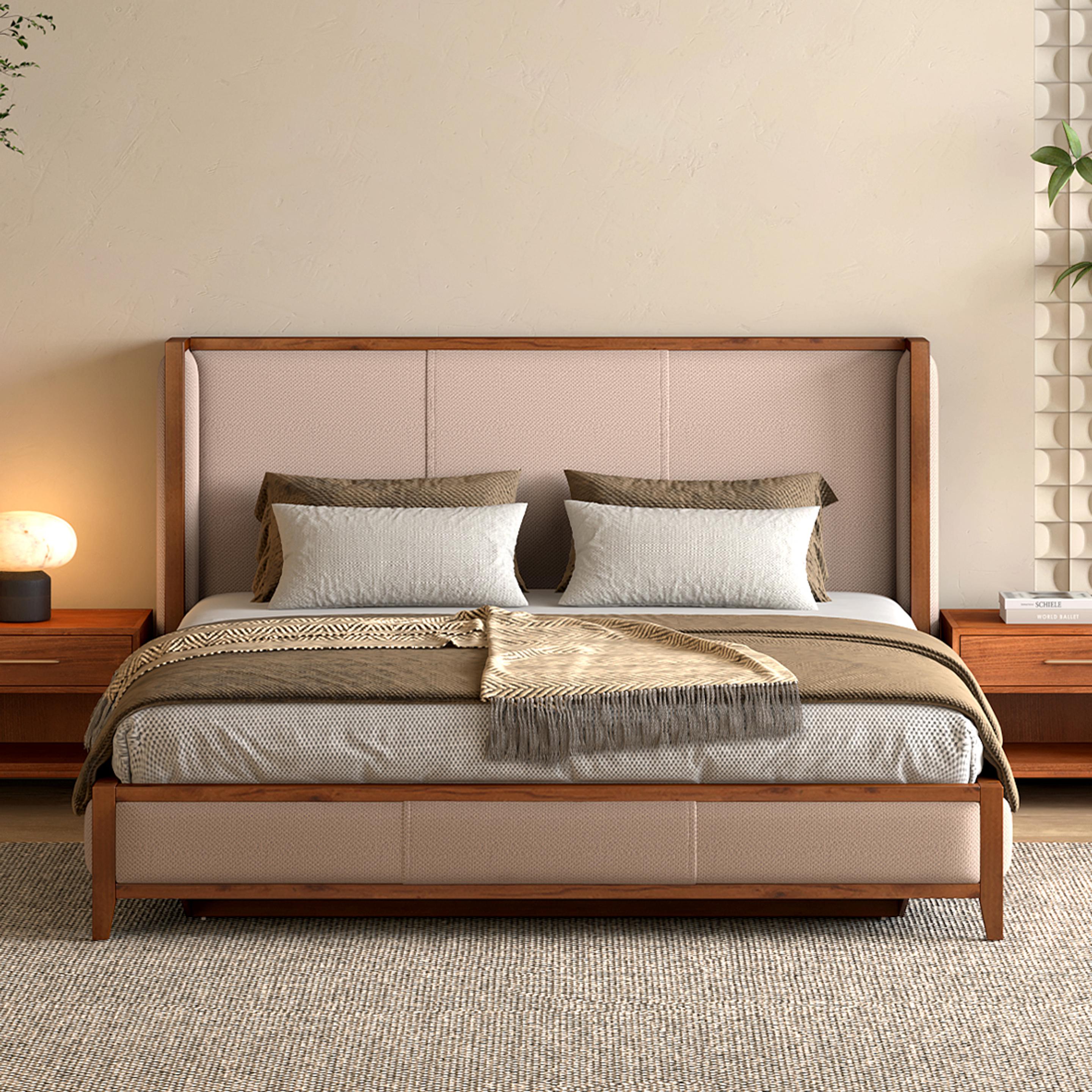 Kingsley Upholstered Low-Profile King Size Bed