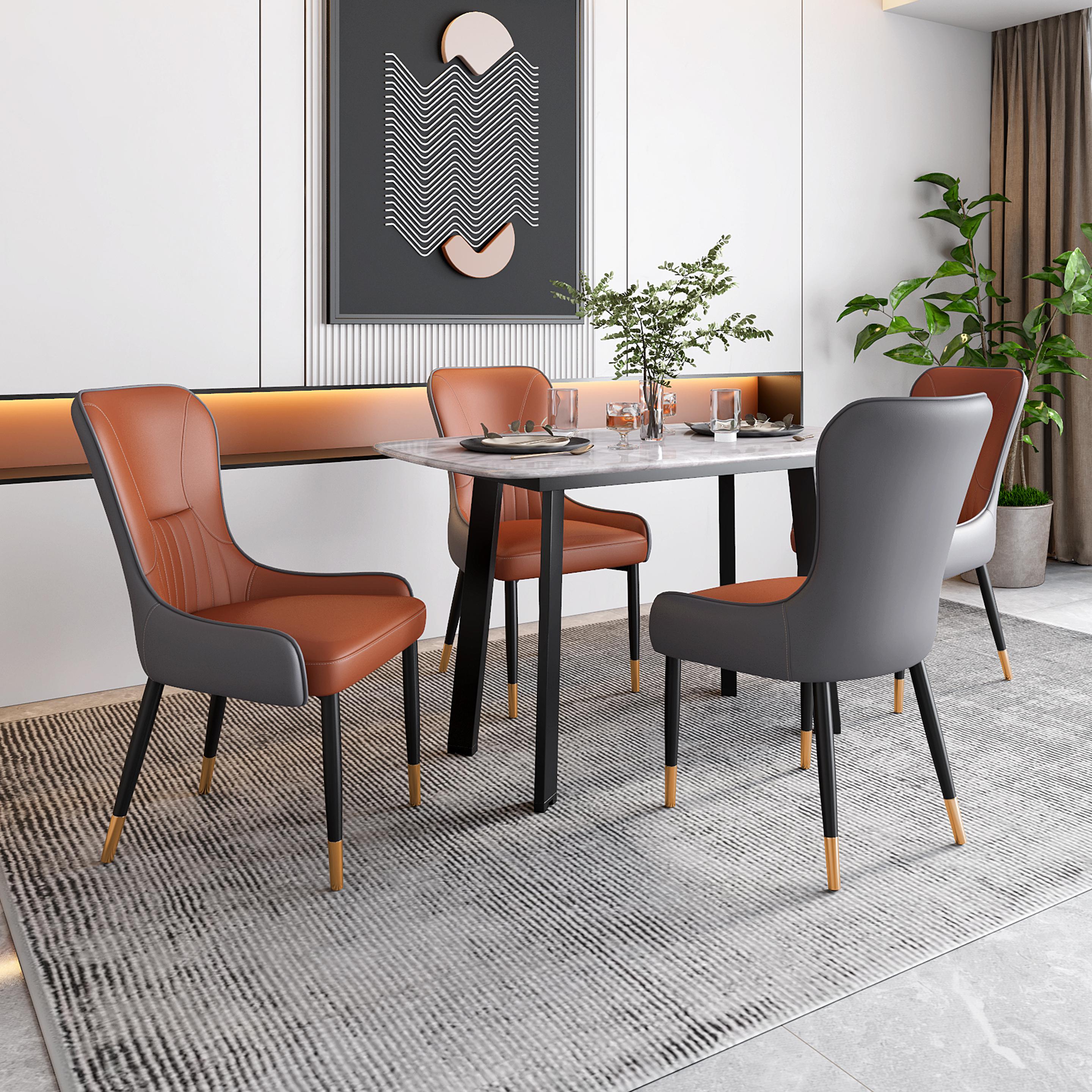 Alaska Natural Stone 4 Seater Dining Set in Marble Finish