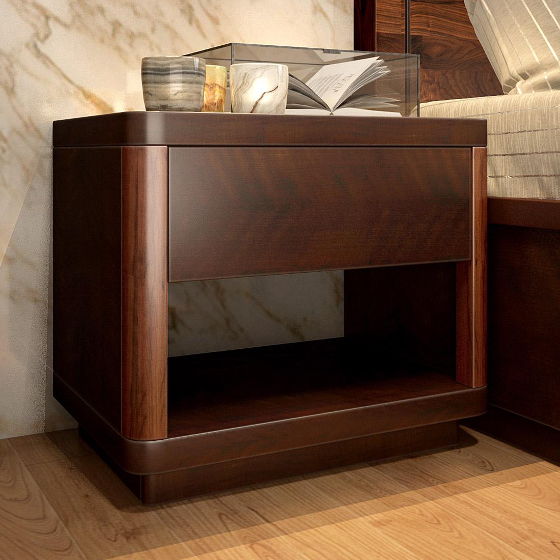 Bolton Solid Wood Bed Side Table
