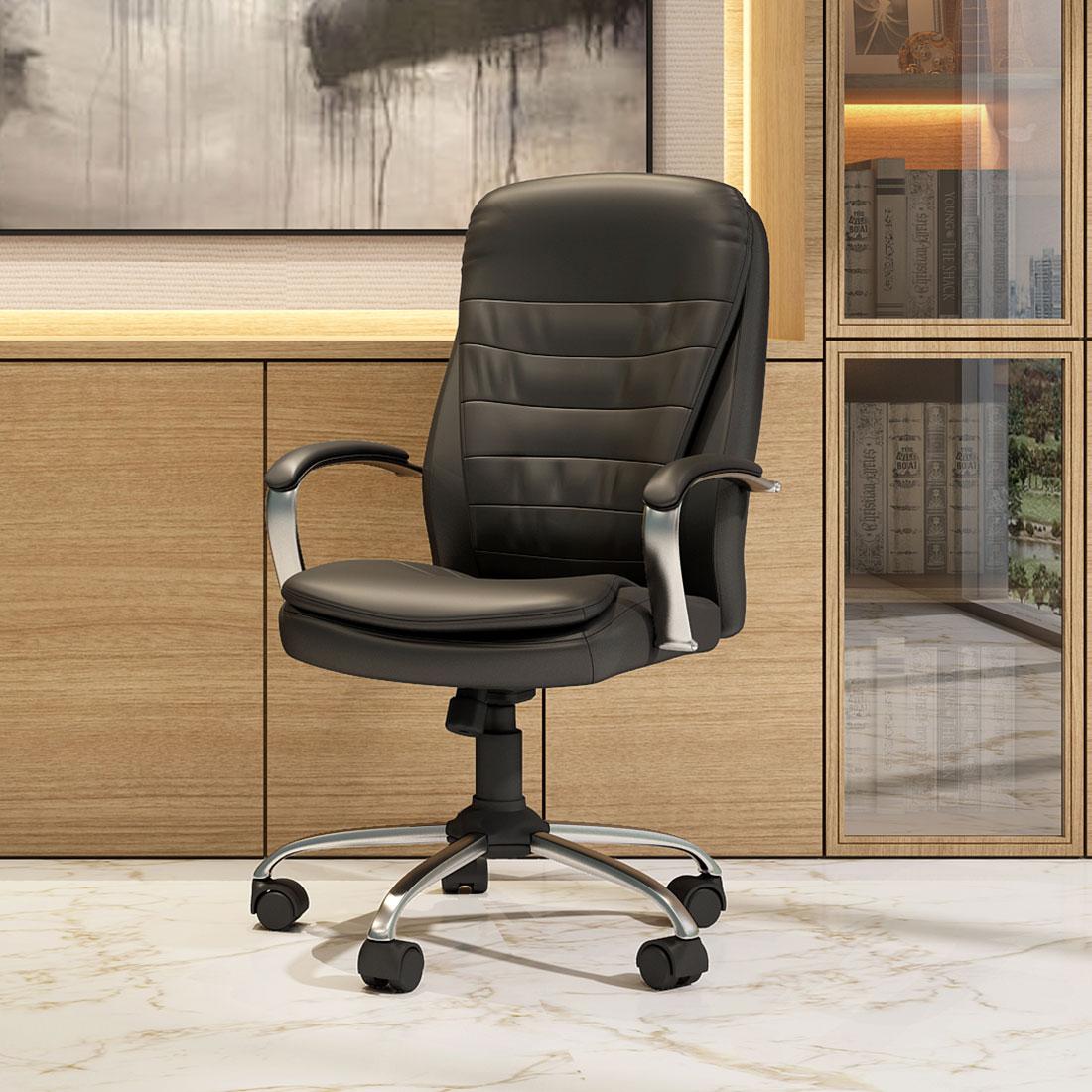 Buy Poise High Back Premium Revolving Leatherette Chair Online At Durian