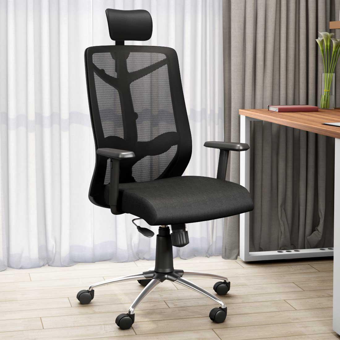 Buy Nature High Back Black Mesh Executive Chair Online At Durian