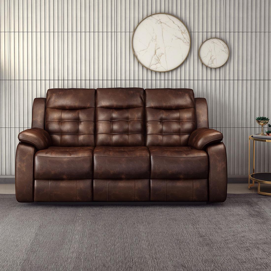 Hemingway Nappa Aire 3 Seater Manual Recliner