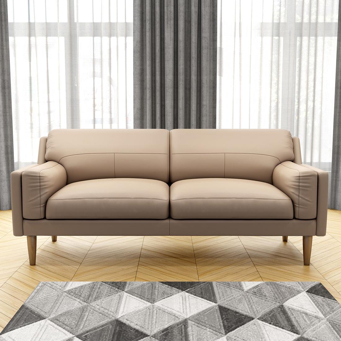Leatherette 3 Seater Sofa