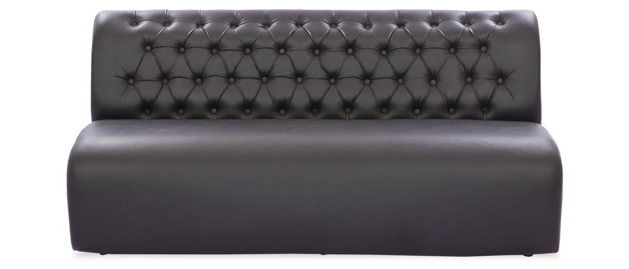 Buy Elm 3 Seater Black Leatherette Setee Designer Office Sofas At Durian